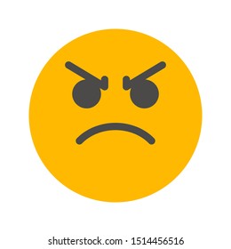 angry icon icon with a flat style and base of 64 px. Suitable for website design, logos, applications and UI.