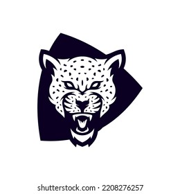 Angry Jaguar Leopard Mascot Esport Logo Designs