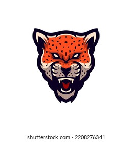 Angry Jaguar Leopard Mascot Esport Logo Designs