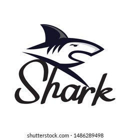 angry Jumping shark an logo design inspiration