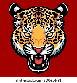 An Angry leopard face good for you