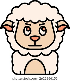 Diseño de icono de Vector de línea enojada
