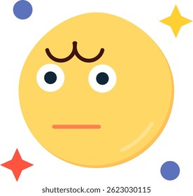 Angry Line vector Icon Design