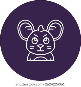 Wütende Linie, Vektorsymbol-Design