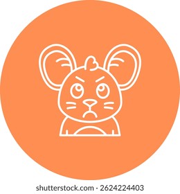 Wütende Linie, Vektorsymbol-Design