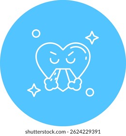 Wütende Linie, Vektorsymbol-Design