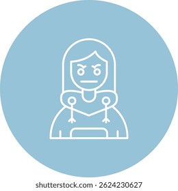 Wütende Linie, Vektorsymbol-Design