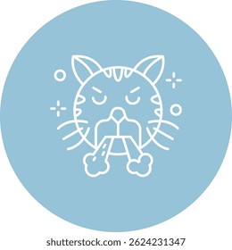 Angry Line vector Icon Design