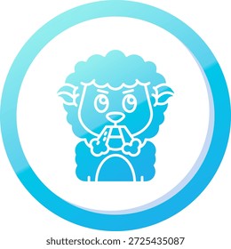 Wütende Linie, Vektorsymbol-Design