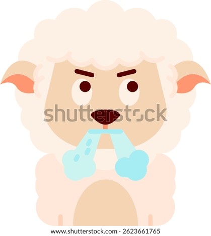 Angry Line vector Icon Design