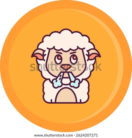 Angry Line vector Icon Design