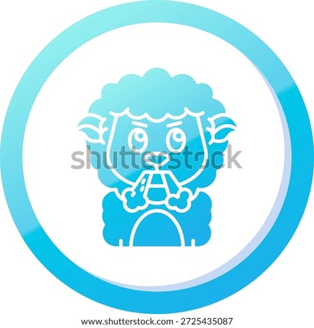Angry Line vector Icon Design