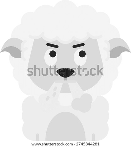 Angry Line vector Icon Design