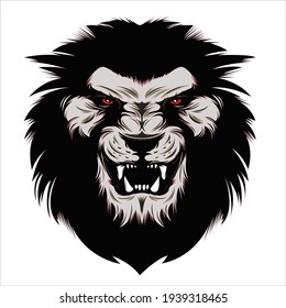angry lion face logo for company. creative lion logo vector illustration