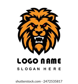 Angry Lion Face Logo With Vector File