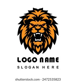 Angry Lion Face Logo With Vector File