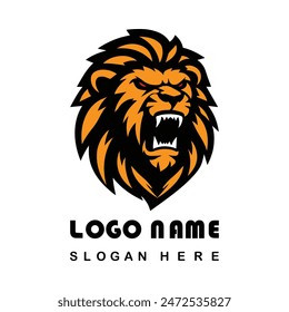 Angry Lion Face Logo With Vector File