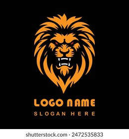 Angry Lion Face Logo With Vector File