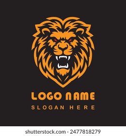 Angry Lion Face Logo With Vector File