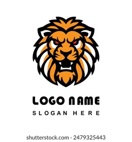 Angry Lion Face Logo With Vector File