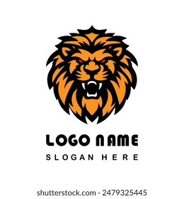 Angry Lion Face Logo With Vector File