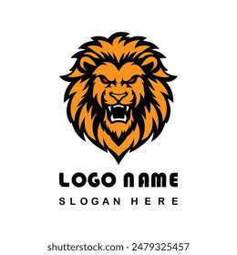 Angry Lion Face Logo With Vector File