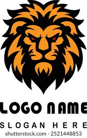 Angry Lion Face Logo With Vector File