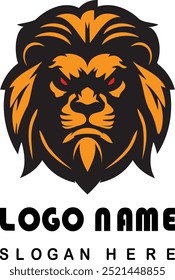 Angry Lion Face Logo With Vector File