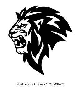 Angry Lion Head Roaring Logo Vector Stock Vector (Royalty Free ...