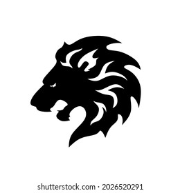 Angry Lion King Logo Vector Illustration Stock Vector (Royalty Free ...