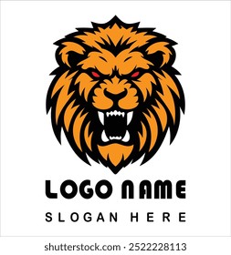 Logotipo Angry Lion Com Arquivo Vetor