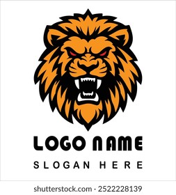 Angry Lion Logo With Vector File