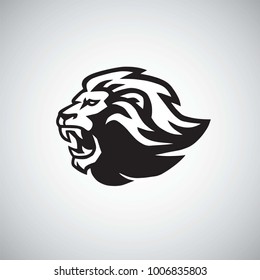 Angry Lion Vector Icon Logo Template