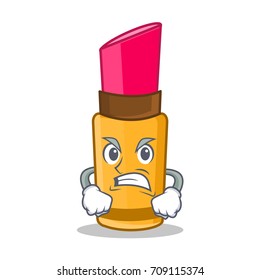 Angry lipstick character cartoon style