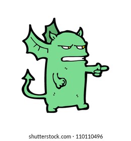 caricatura del demonio enfurecido