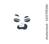 Angry or mad face. Stock Vector illustration isolated on white background.