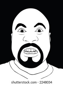 An Angry Mad Upset Raging Man