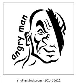 Angry man