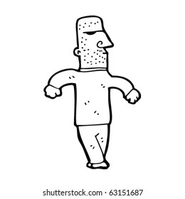 caricatura de un hombre enojado