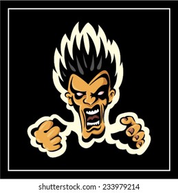 Angry man color