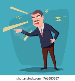 Angry man yelling