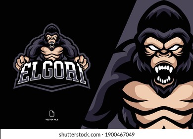 angry mascot esport logo illustration game team