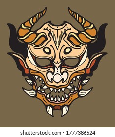 angry mask for ancient evil