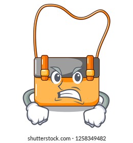 Angry menesseger bag color on a cartoon