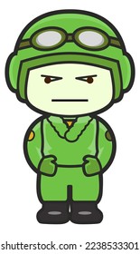 angry military pilot in uniform