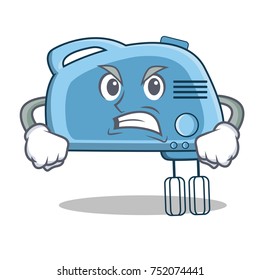 Angry mixer character cartoon style