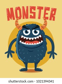 Angry Monster with Horns