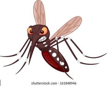 Angry Mosquito Cartoon