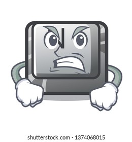 Angry N button attached to mascot keyboard
