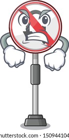 Angry no u turn isolated the mascot